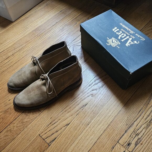 Alden 1494 Unlined Chukka Boot (Tan Suede) - Picture 5 of 6